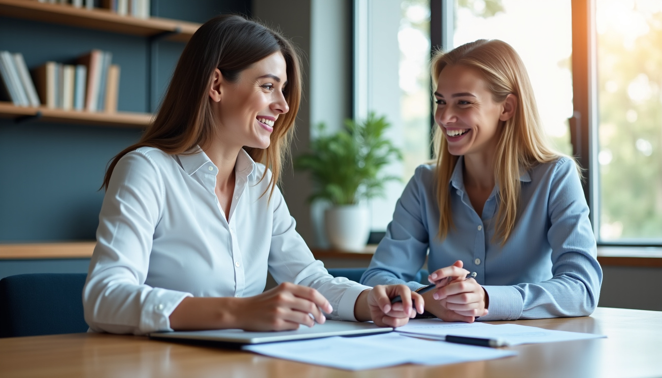 Conseiller April accompagnant un client dans l