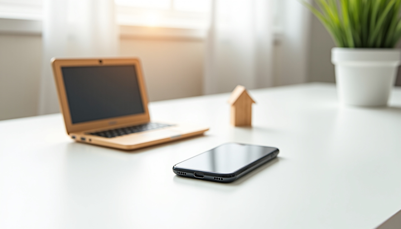 Interface digitale du crédit immobilier Boursorama sur ordinateur et mobile