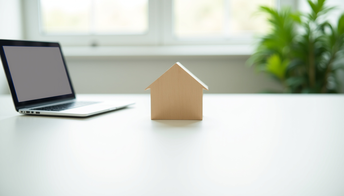 Simulation de crédit immobilier sur le site Hello bank via ordinateur portable