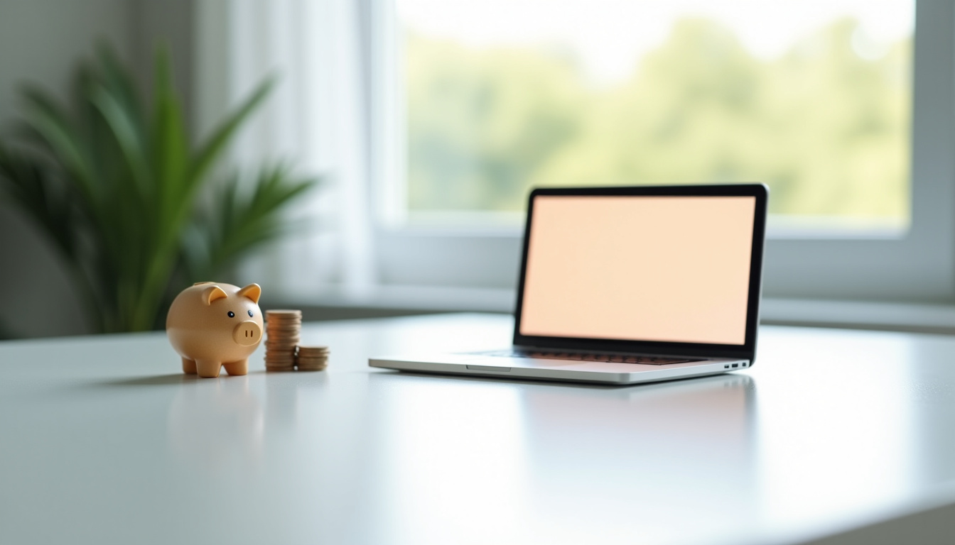 Simulation de prêt personnel sur le site Younited Credit depuis un ordinateur portable