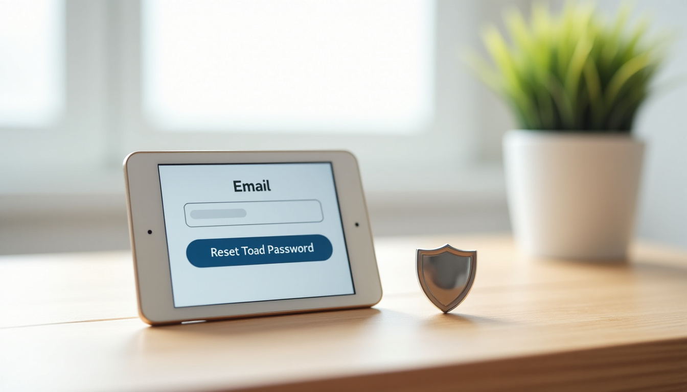 Écran de récupération de mot de passe Thélem Assurance avec champ email et bouton de réinitialisation